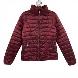 Equestrian Stockholm Dark Red Puffer Jacket | Nylon Outer Shell, Women’s S